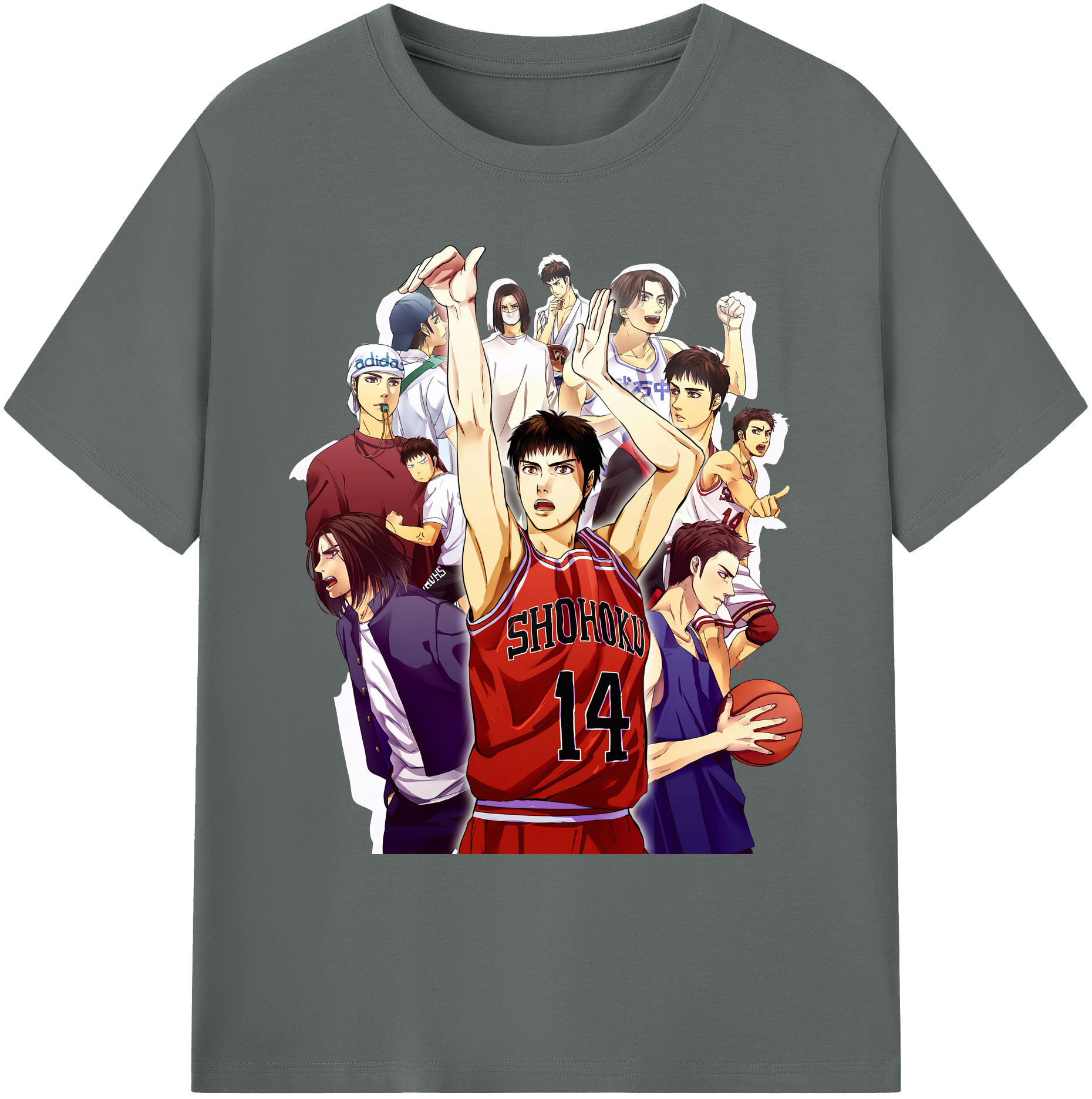 （画像用） SLAM DUNK／スラムダンク 綿100％ メンズ半袖Tシャツ｜肌触りやわらか＆通気性